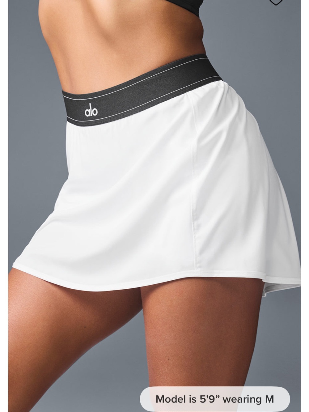 ALO MATCH POINT TENNJS SKIRT IN WHITE